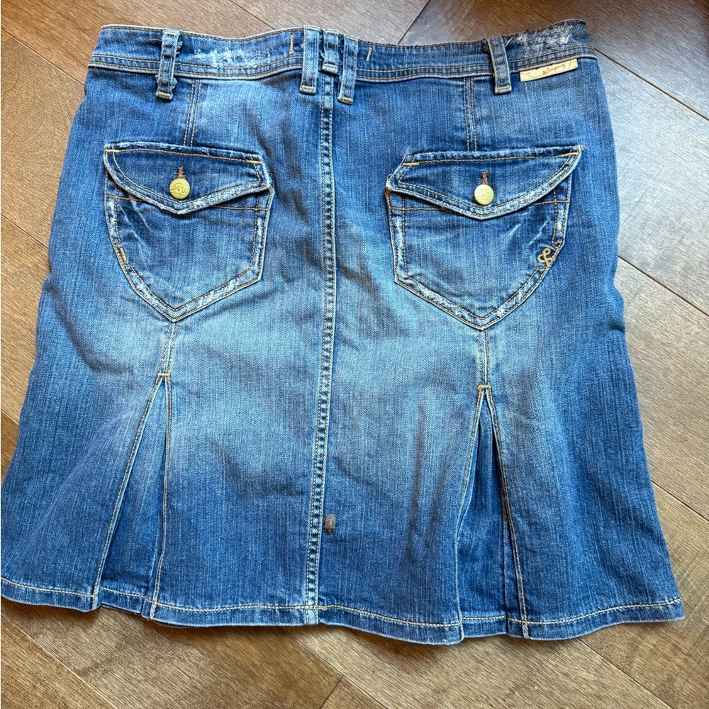 Classic Blue Denim Skirt